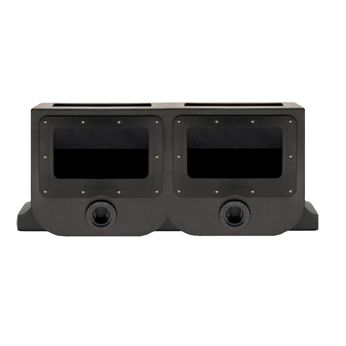 Filtrific low profile S66D skimmer can be placed in the side of a pond so that it is hardly visible.